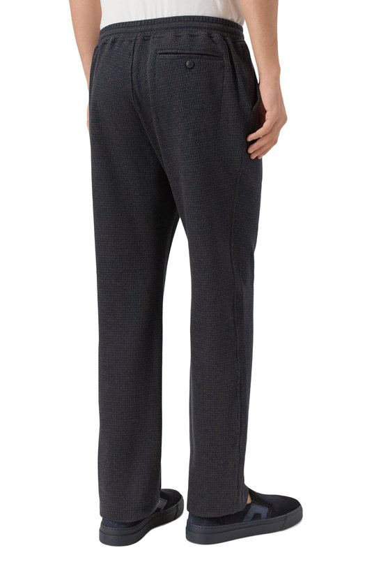 Хлопковые брюки Andrea Campagna 19M703.SZ00.CAMP./50 Синий  19M703.SZ00.CAMP./50 Фото 4