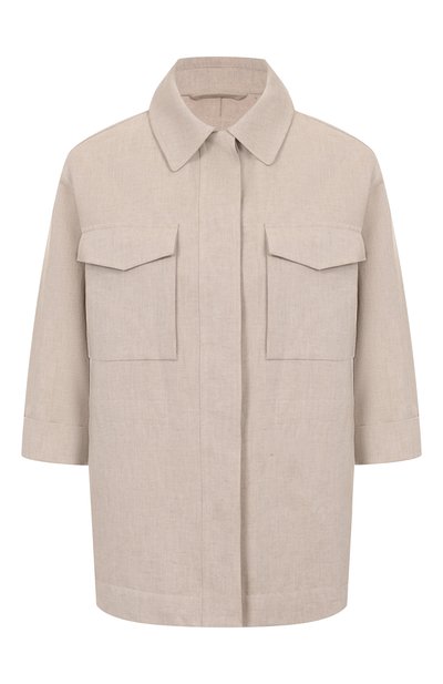 Куртка из хлопка и льна LORENA ANTONIAZZI, арт. E2536CP08A/9715, фото 1