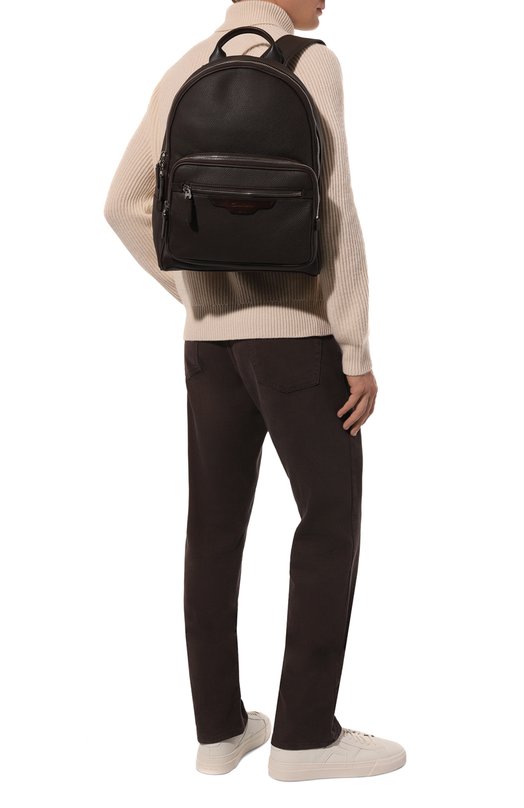 Рюкзак Santoni UIBBA2364EN-ASP6N01_ Коричневый  UIBBA2364EN-ASP6N01_ Фото 7