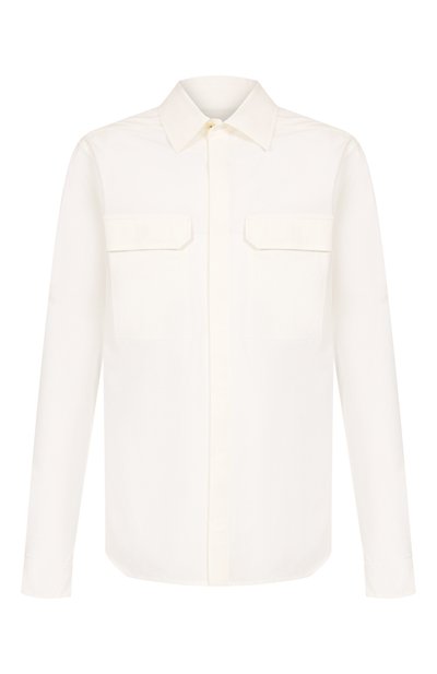 Мужская хлопковая рубашка RICK OWENS, арт. RU01E5291/P