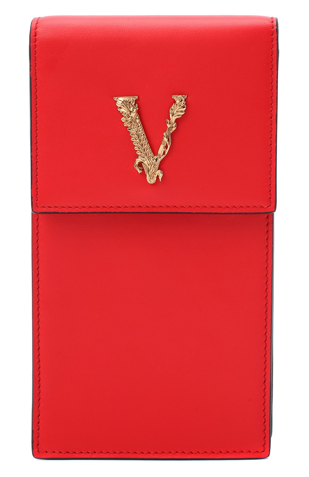 Кожаный чехол virtus для iphone VERSACE красного цвета по цене 83400 руб., арт. DP8H670V/DVT2, фото 1 Кожаный чехол virtus для iphone VERSACE, арт. DP8H670V/DVT2, фото 1