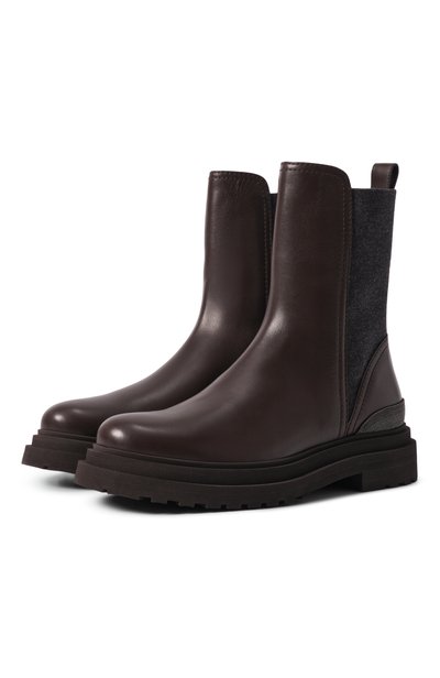 Женские комбинированные ботинки BRUNELLO CUCINELLI, арт. LG3307P/MZ0