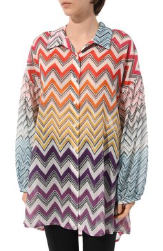 Блузка из хлопка и шелка MISSONI, арт. MS23SK0P/BW00NM, фото 1