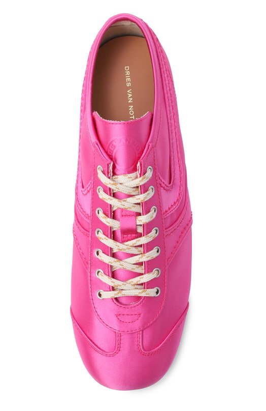 Текстильные кеды Dries Van Noten 011782/3176 Розовый  011782/3176 Фото 6