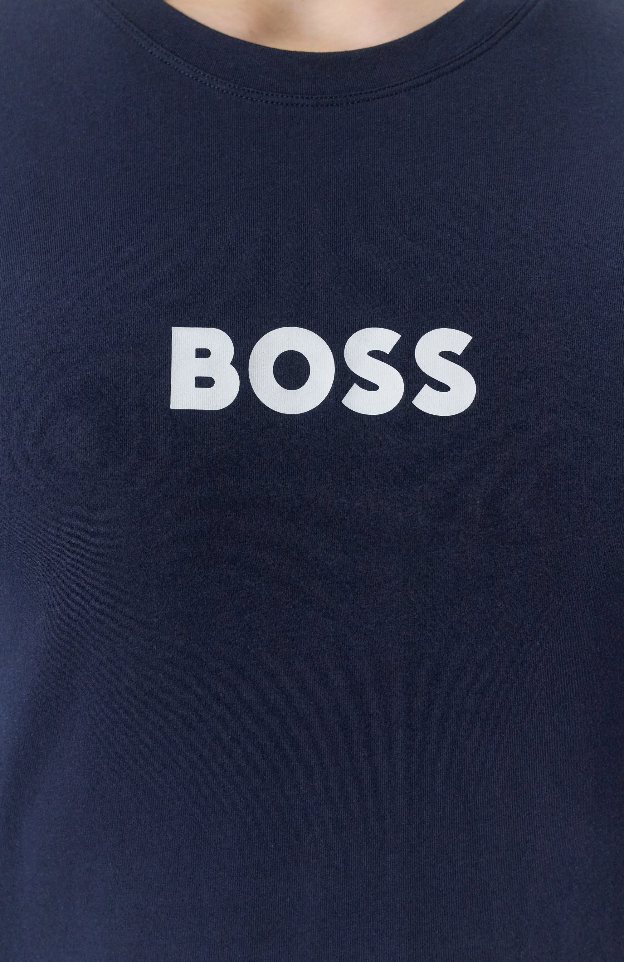 Хлопковая пижама BOSS синего цвета по цене 14950 руб., арт. 50535882, фото 7 Хлопковая пижама BOSS, арт. 50535882, фото 7