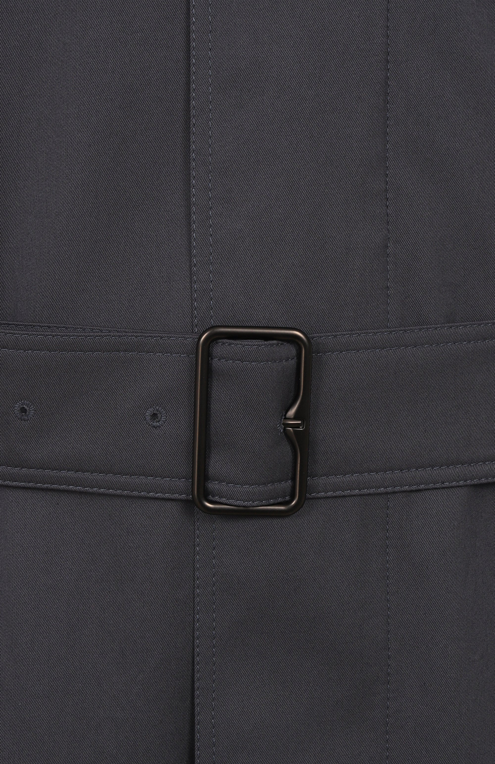 Хлопковый плащ BURBERRY темно-серого цвета по цене 317500 руб., арт. 8106366, фото 6 Хлопковый плащ BURBERRY, арт. 8106366, фото 6