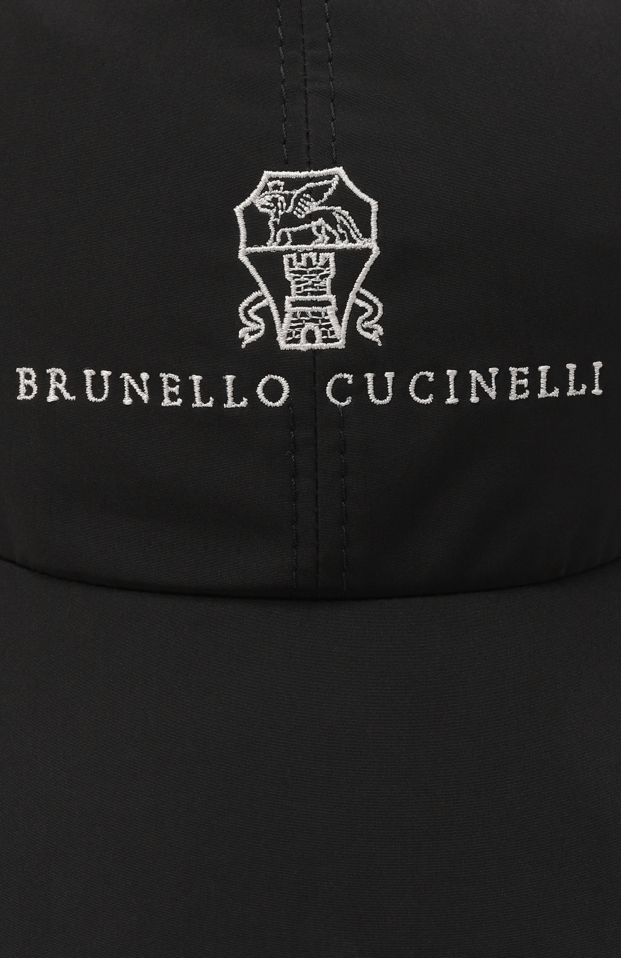 Бейсболка BRUNELLO CUCINELLI черного цвета по цене 69650 руб., арт. MM4799859, фото 3 Бейсболка BRUNELLO CUCINELLI, арт. MM4799859, фото 3