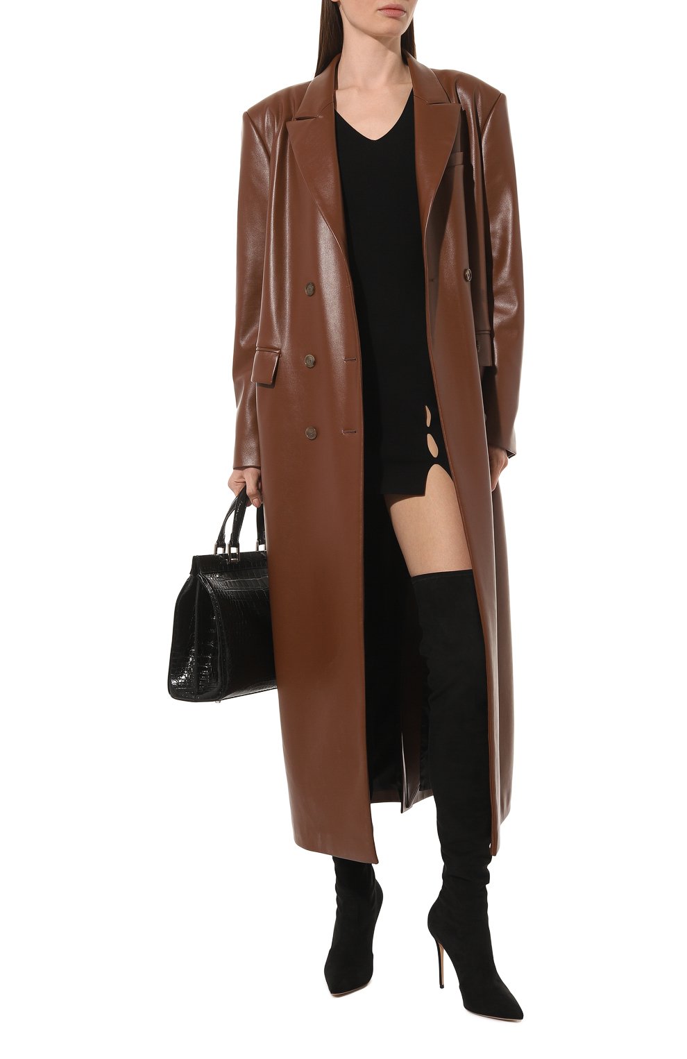 Текстильные ботфорты CASADEI, арт. 1T012Z1001GYSUE, фото 2