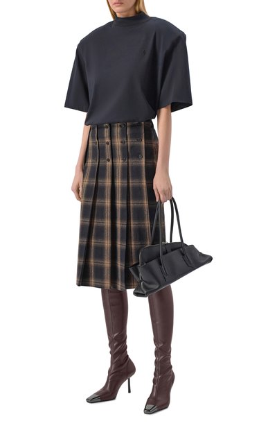 Хлопковая юбка THE ATTICO, арт. 260WCS00287/CCC124AA, фото 2