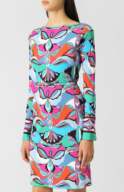 Платье с поясом и принтом EMILIO PUCCI, арт. 8UJG53/8U744, фото 3