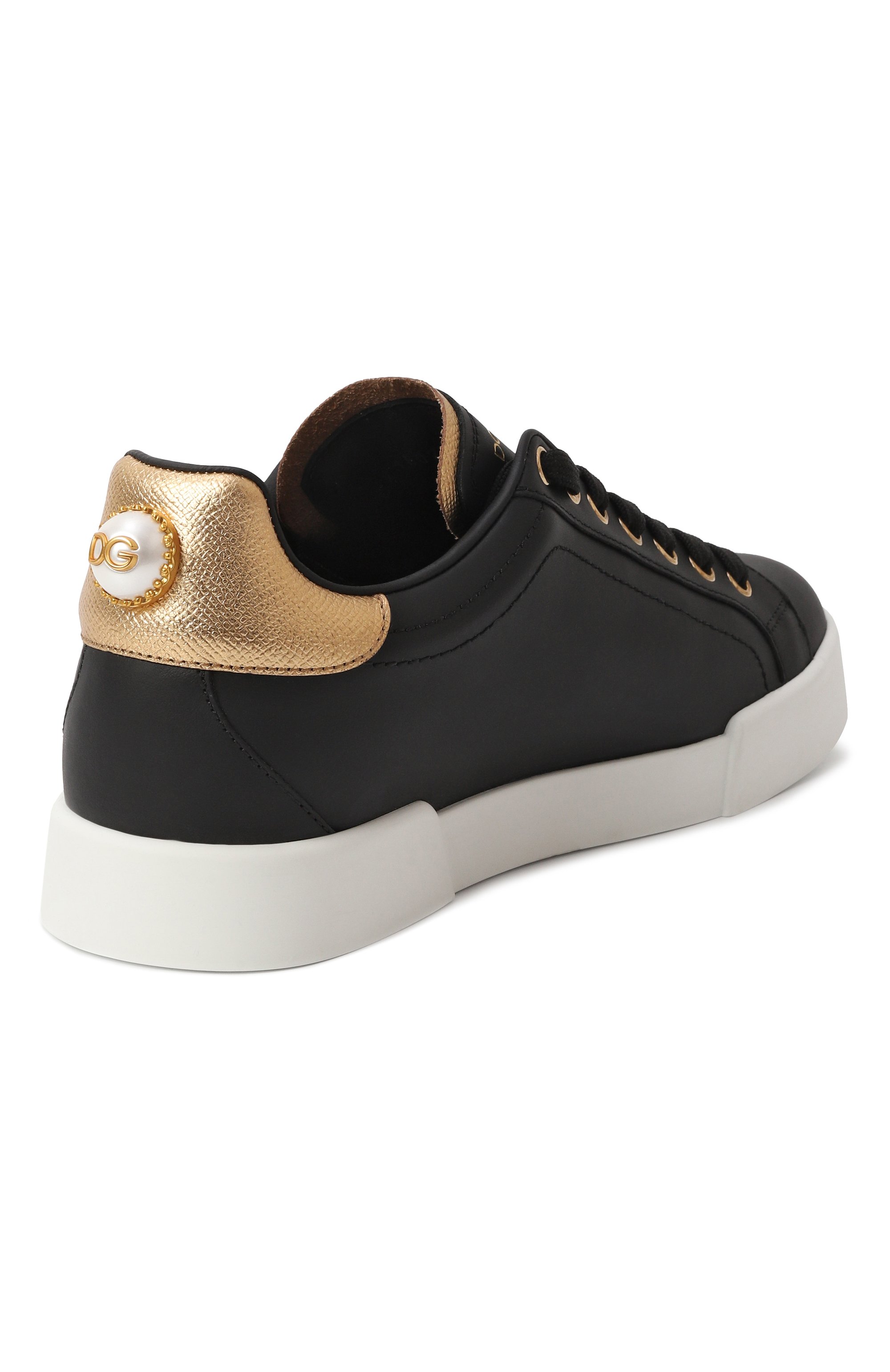 Кожаные кеды portofino DOLCE & GABBANA, арт. CK1602/AN298, фото 5