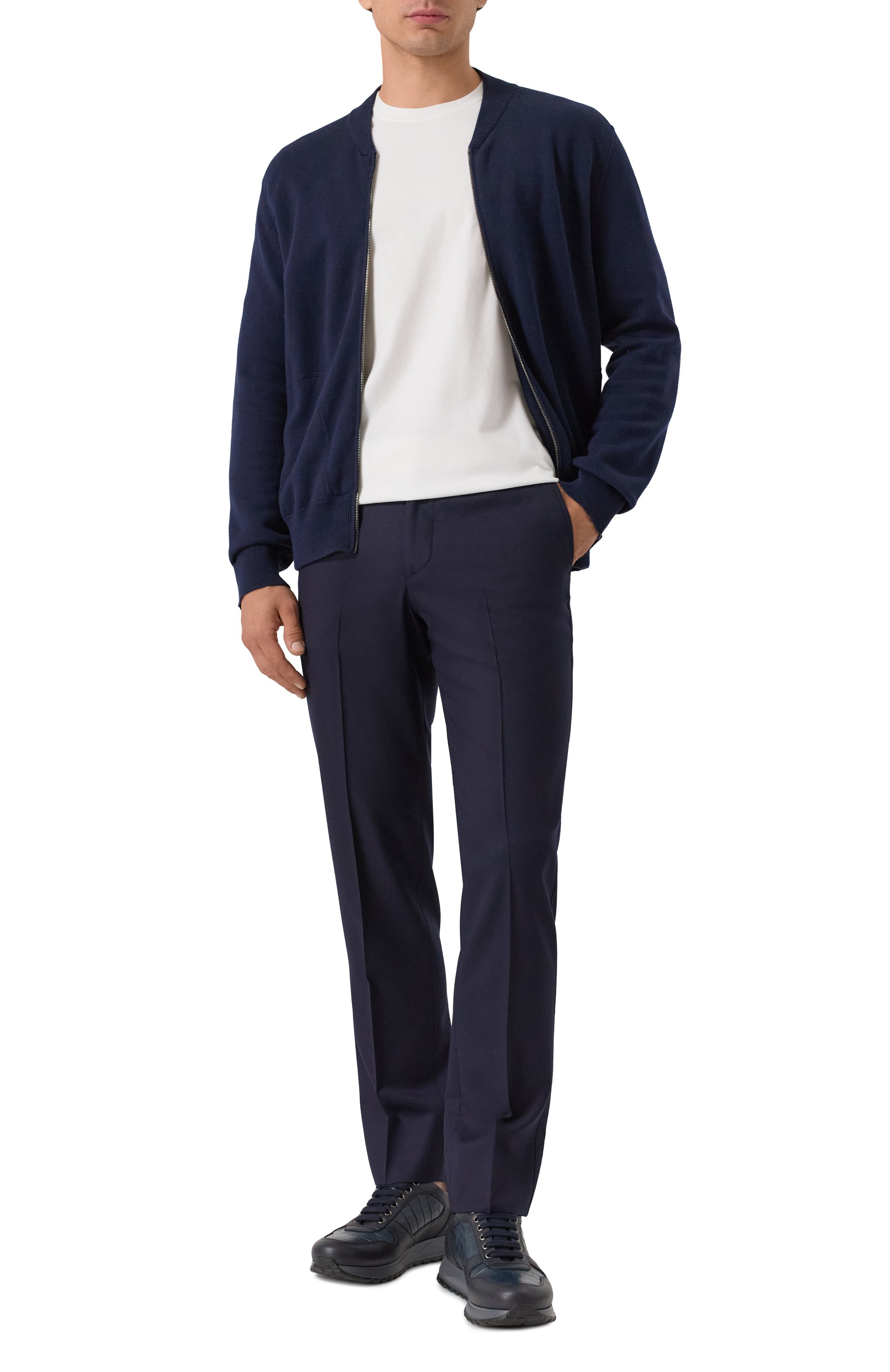 Кардиган CANALI темно-синего цвета по цене 122500 руб., арт. C1144/MK02276, фото 2 Кардиган CANALI, арт. C1144/MK02276, фото 2