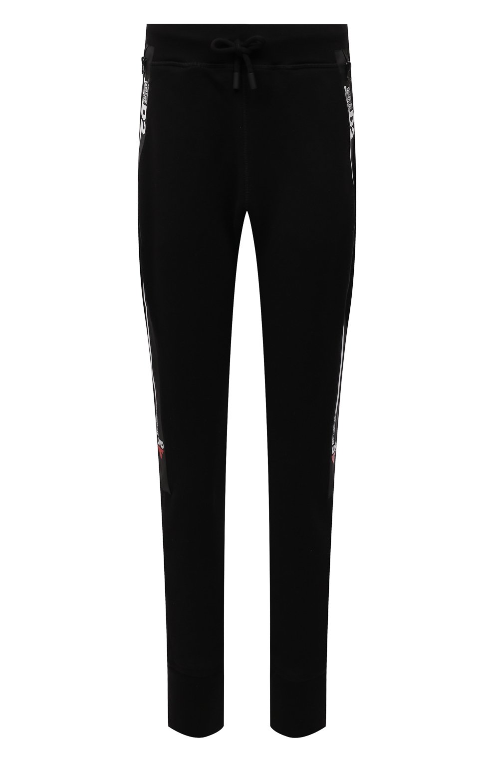 Хлопковые брюки DSQUARED2 черного цвета по цене 45650 руб., арт. S75KB0197/S25042, фото 1 Хлопковые брюки DSQUARED2, арт. S75KB0197/S25042, фото 1