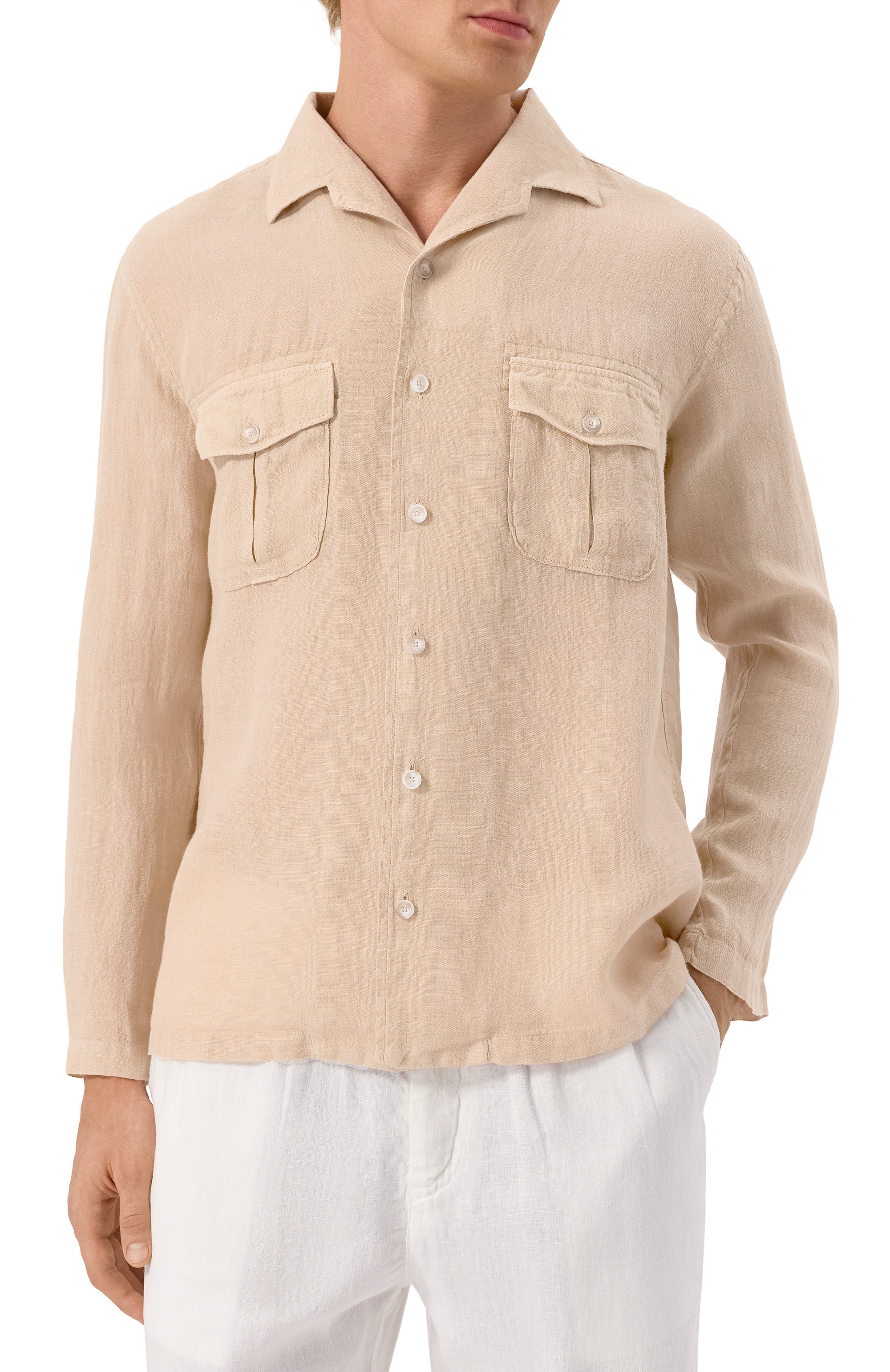 Льняная рубашка 120% LINO, арт. 32ALIM19QB/0115/000, фото 3