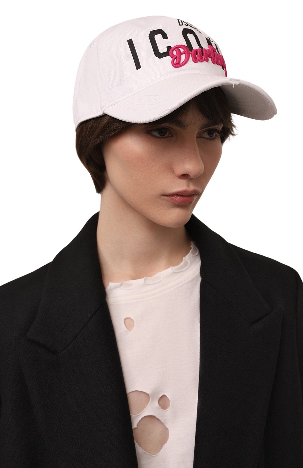 Хлопковая бейсболка DSQUARED2, арт. BCW0791/05C00001, фото 2