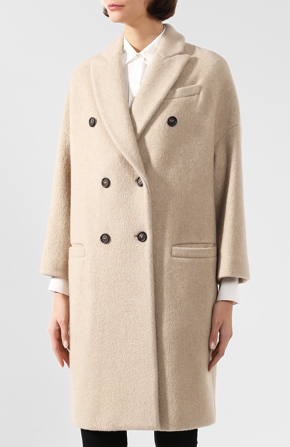 Пальто из смеси кашемира и шерсти BRUNELLO CUCINELLI, арт. MB5329402, фото 3
