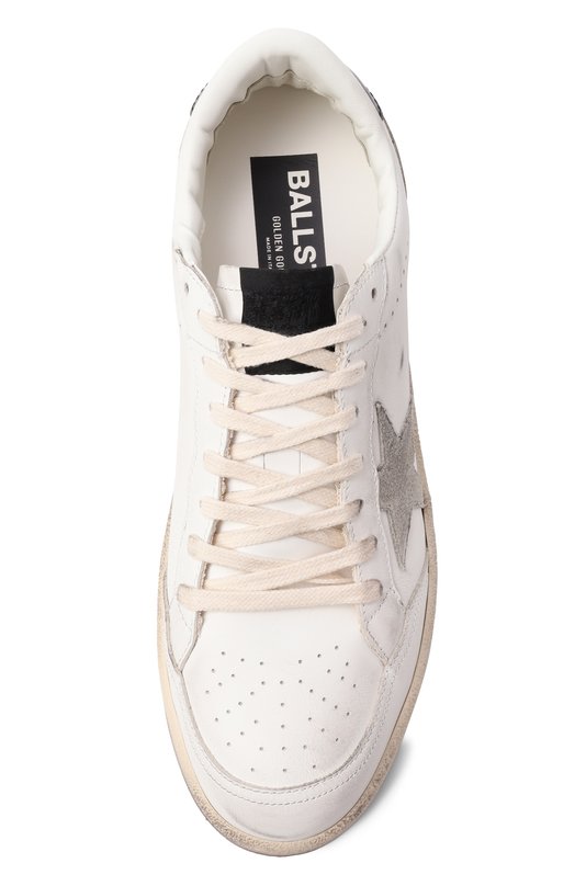 Кожаные кеды Ball Star Golden Goose Deluxe Brand GMF00804.F006970 Белый  GMF00804.F006970 Фото 6
