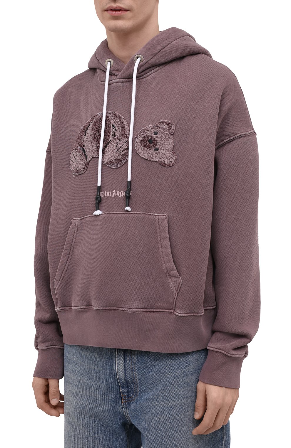 Хлопковое худи PALM ANGELS, арт. PMBB058S21FLE0053901, фото 3