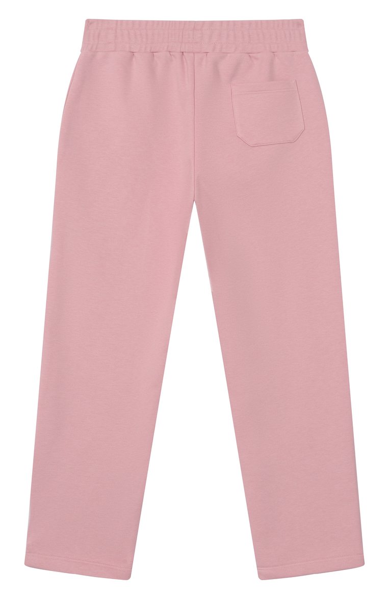 Детские хлопковые брюки GOLDEN GOOSE DELUXE BRAND светло-розового цвета, арт. GKP01280.P000917 | Фото 2 (Материал внешний: Хлопок; Нос: Не проставлено; Случай: Повседневный; Ростовка одежда: 4 года | 104 см, 6 лет | 116 см, 8 лет | 128 см, 10 - 11 лет | 140 - 146см, 12 лет | 152 см)