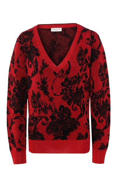 Женский пуловер из смеси шерсти и вискозы DRIES VAN NOTEN, арт. 201-31216-9715