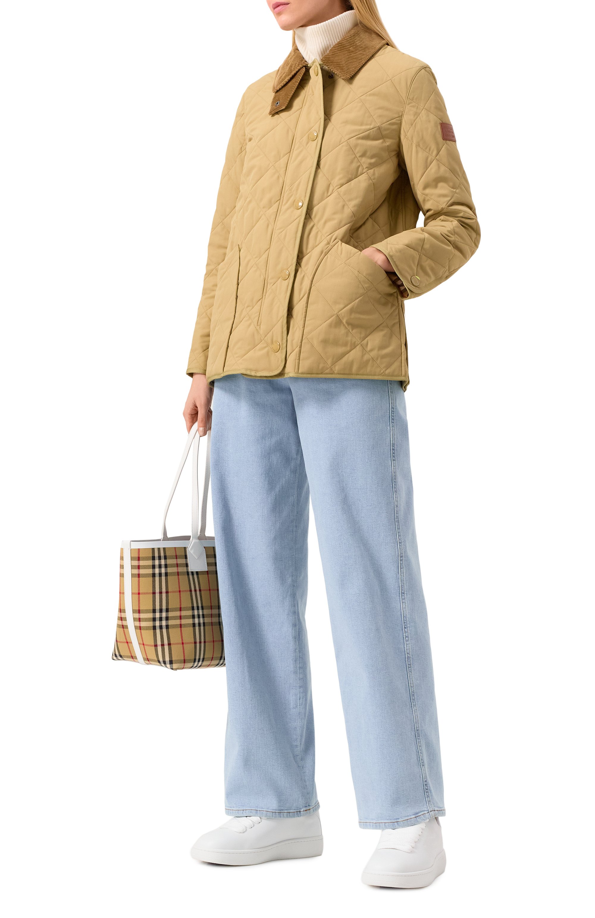 Кожаные кеды box BURBERRY, арт. 8083385, фото 2