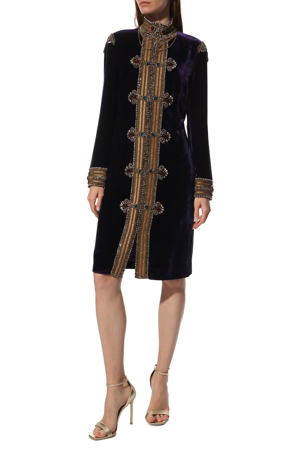 Платье из вискозы и шелка RALPH LAUREN, арт. 290736356, фото 3