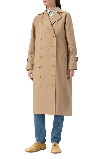 Хлопковый тренч TOTEME, арт. 243-WR01112-FB0243, фото 3