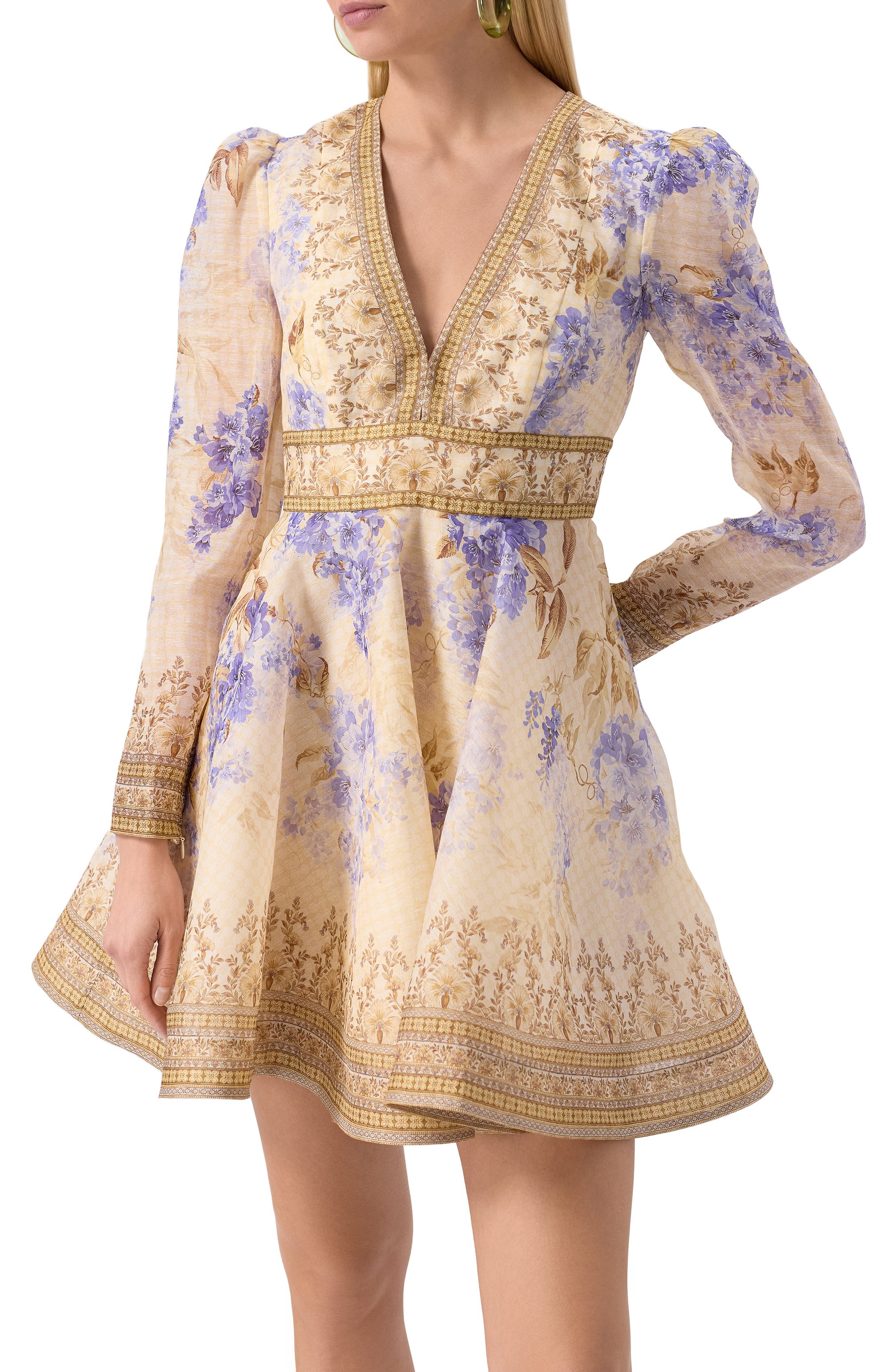 Платье изо льна и шелка ZIMMERMANN, арт. 3530DS252, фото 3