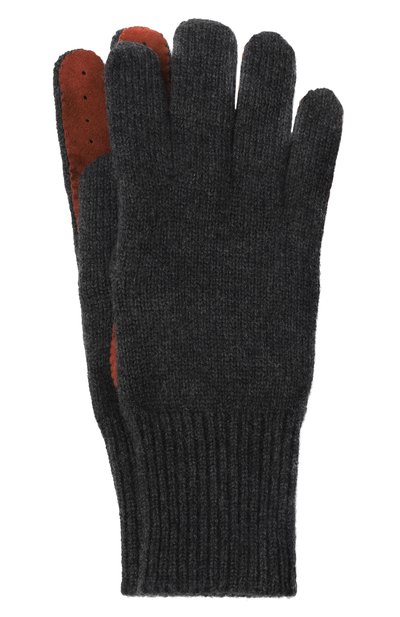 Мужские комбинированные перчатки BRUNELLO CUCINELLI, арт. M2292118