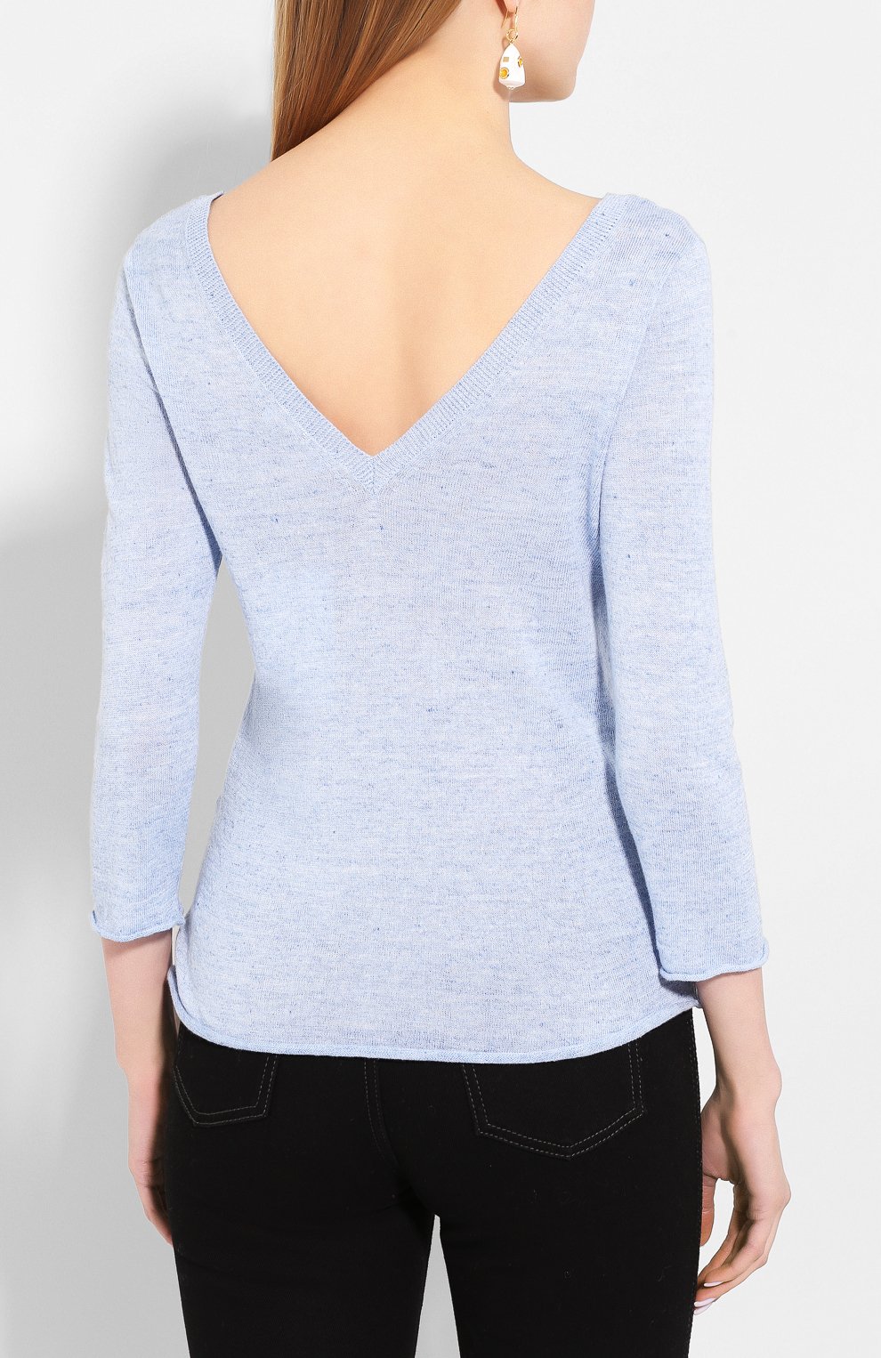 Пуловер из смеси льна и хлопка IL BORGO CASHMERE, арт. 55-1045G0, фото 4