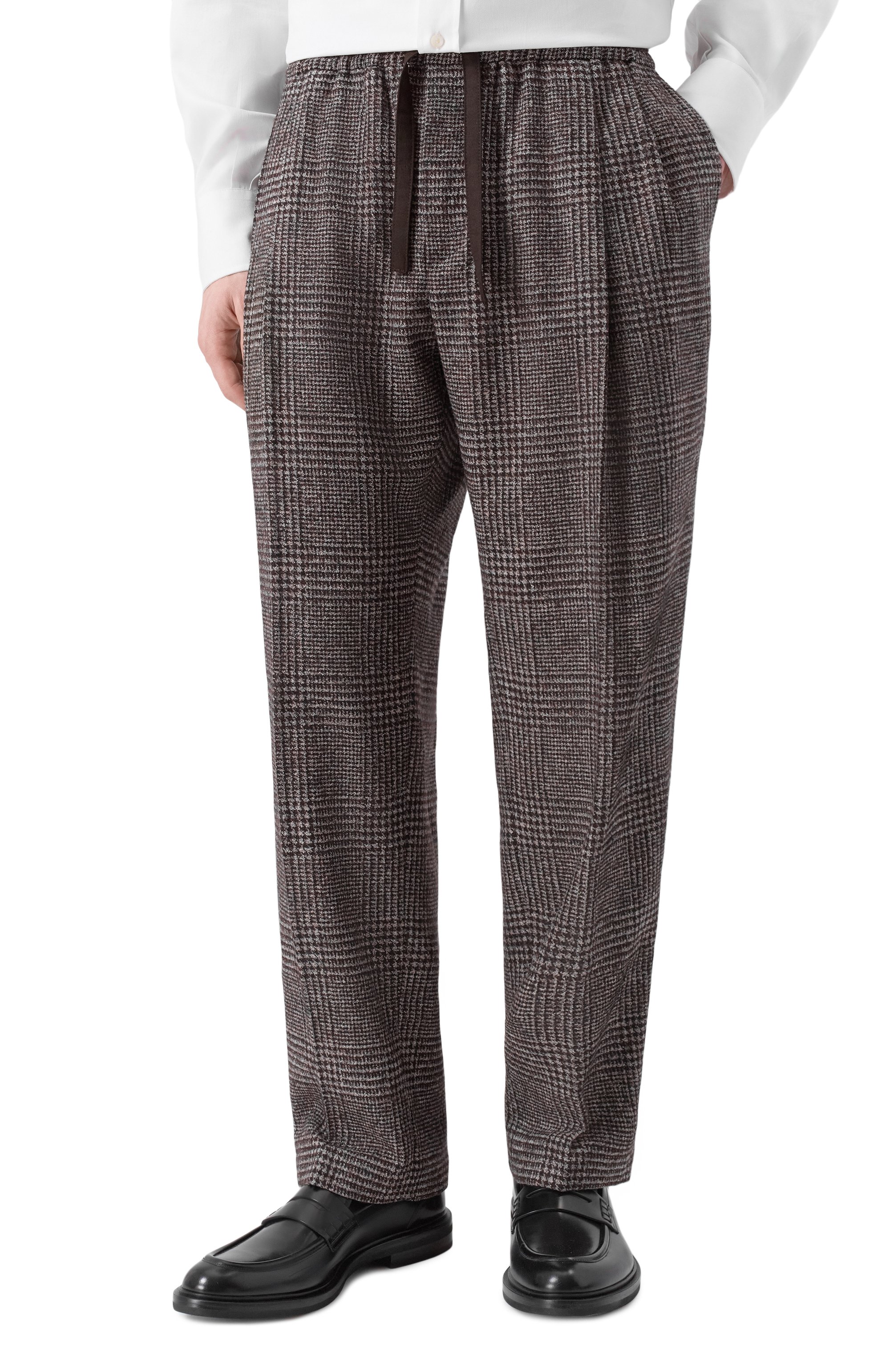 Брюки из шерсти и хлопка DOLCE & GABBANA, арт. GP12RT/FQMKD, фото 3