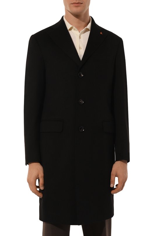 Кашемировое пальто Sartoria Latorre A0STA/UG074X Чёрный  A0STA/UG074X Фото 3