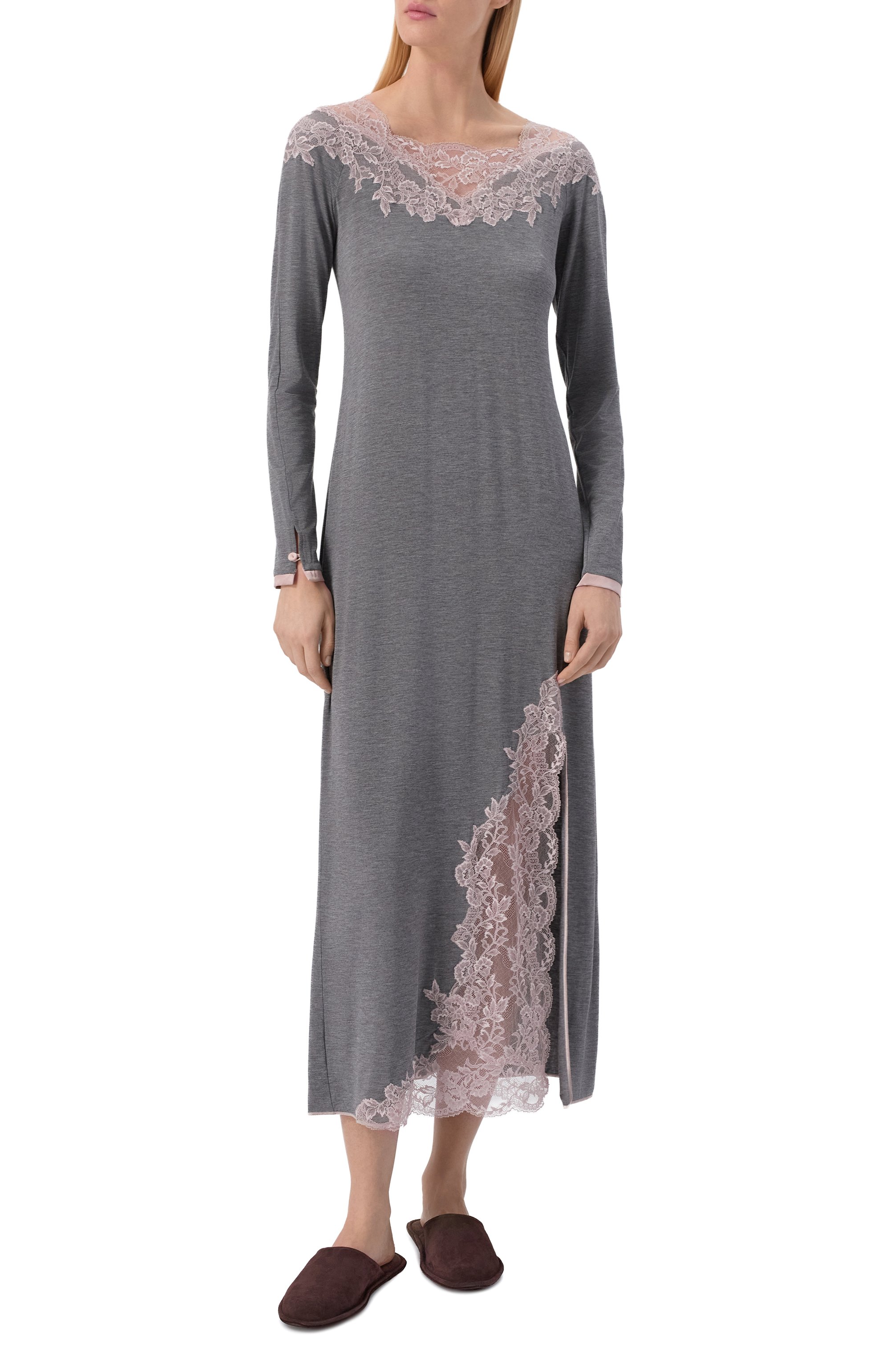 Сорочка GIANANTONIO PALADINI серого цвета по цене 59950 руб., арт. AC09/L, фото 2 Сорочка GIANANTONIO PALADINI, арт. AC09/L, фото 2