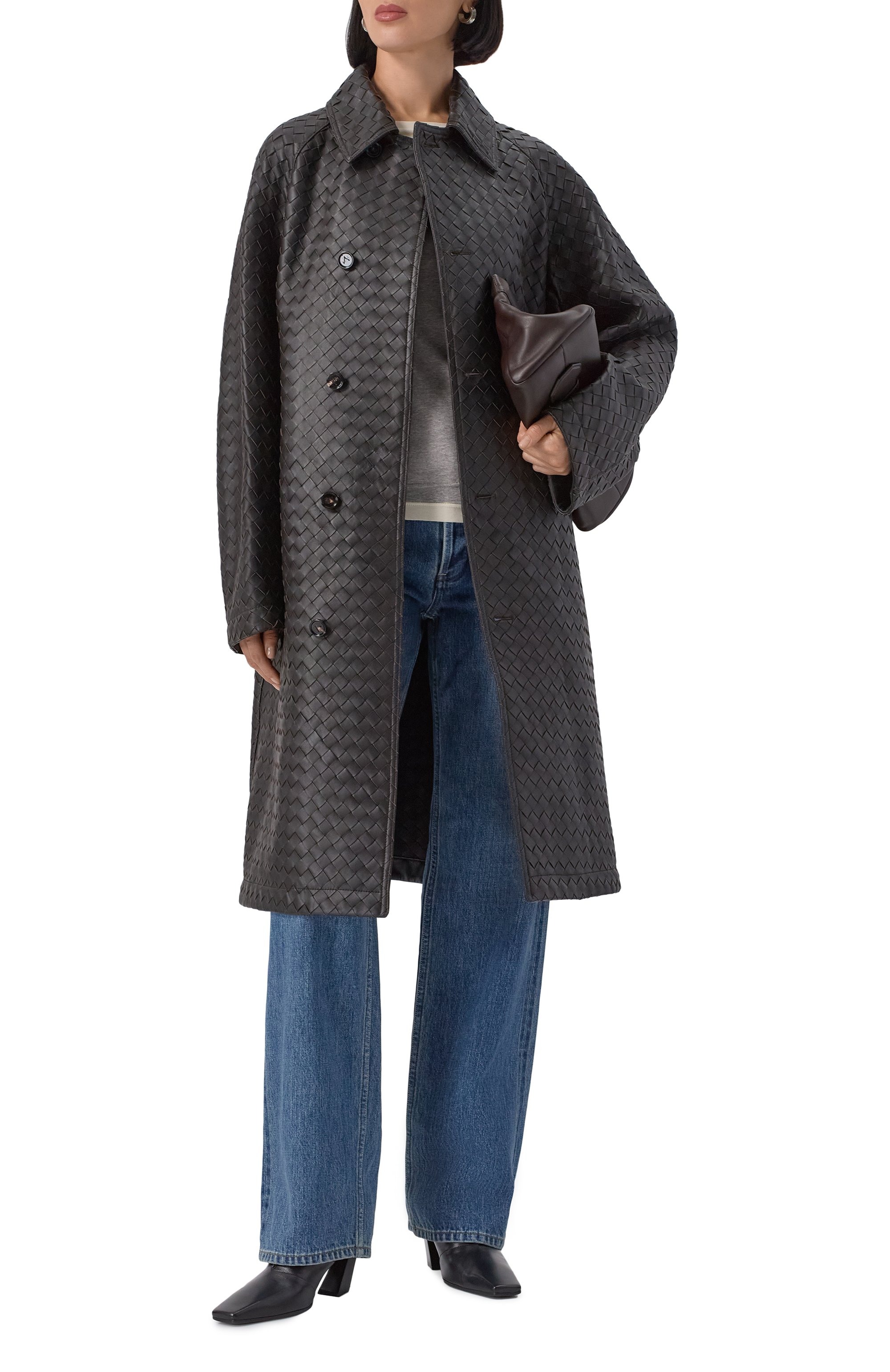 Кожаное пальто BOTTEGA VENETA, арт. 803797-V2JG0, фото 2