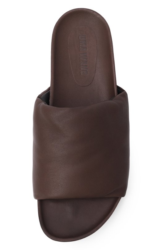 Кожаные шлепанцы Uma Wang US9574 Коричневый  US9574 Фото 5