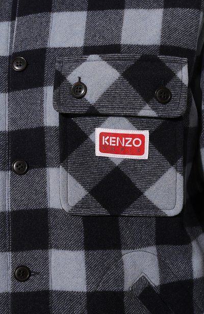 Шерстяная рубашка KENZO, арт. FC65CH5099CN/64, фото 5
