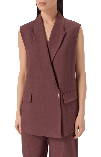 Жилет изо льна и вискозы BOSS, арт. 50557435, фото 3