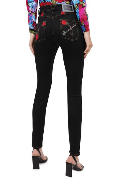 Джинсы VERSACE черного цвета по цене 79950 руб., арт. A84996/A235996, фото 5 Джинсы VERSACE, арт. A84996/A235996, фото 5