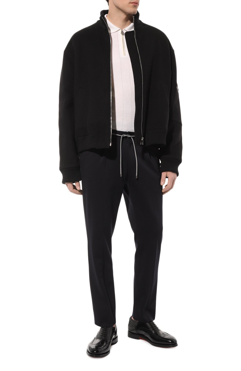 Брюки из шерсти и хлопка CORNELIANI, арт. 934L19-9318800, фото 2