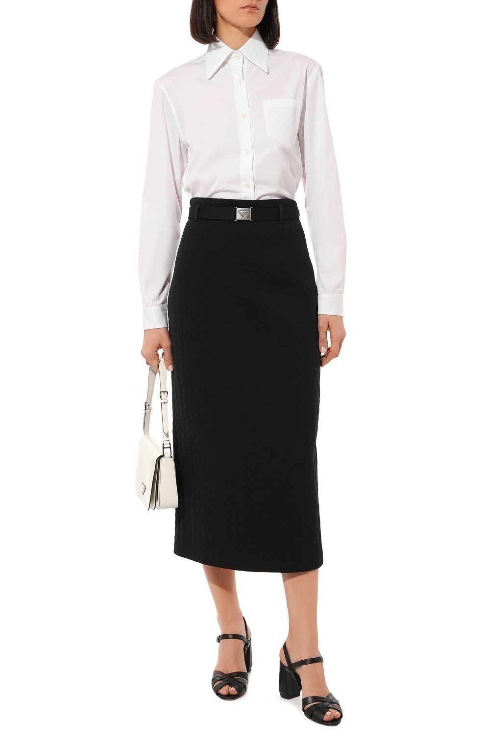 Кожаные босоножки PRADA, арт. 1X403L-3A6F-F0002-085, фото 2