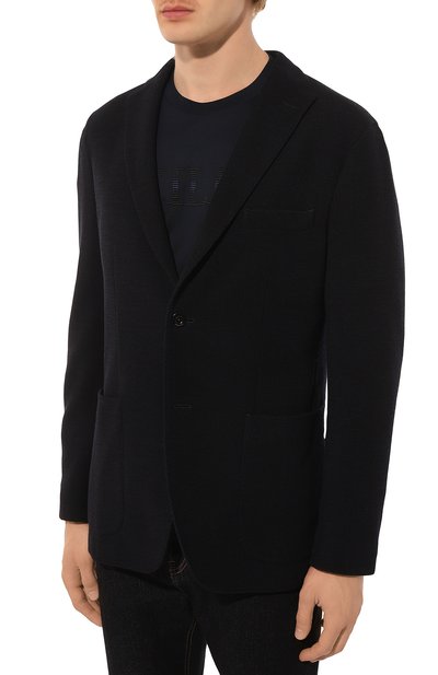 Пиджак из шерсти и хлопка BOGLIOLI, арт. N1302E/FA0015, фото 4