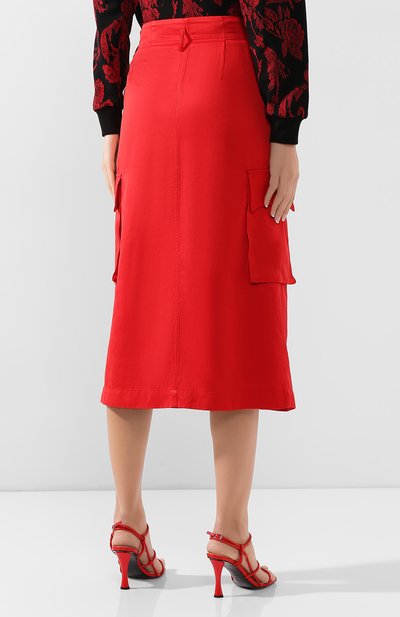 Юбка из смеси хлопка и шерсти DRIES VAN NOTEN, арт. 201-30820-9353, фото 4