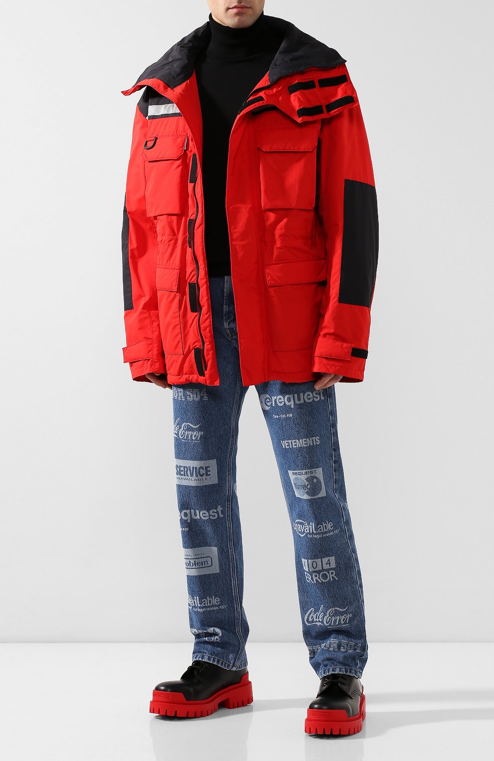 Кожаные ботинки strike BALENCIAGA, арт. 589338/WA967, фото 2