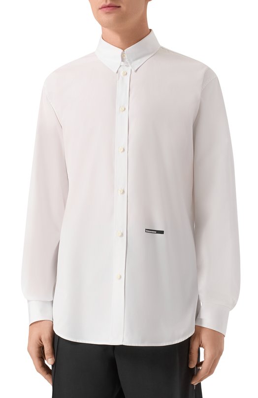 Хлопковая рубашка Dsquared2 S74DM0953/S36275 Белый  S74DM0953/S36275 Фото 3