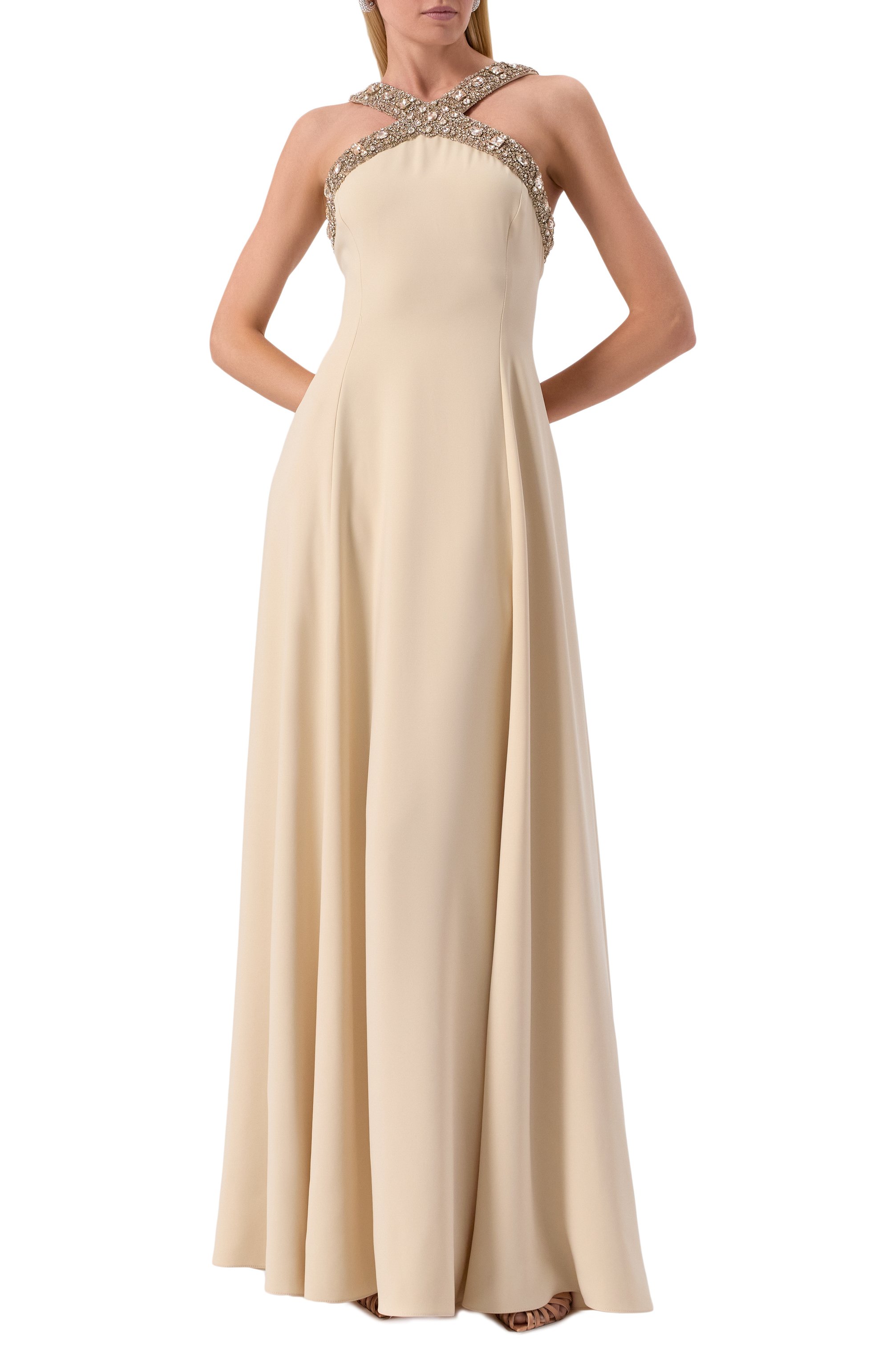 Платье с отделкой стразами ZUHAIR MURAD, арт. RDR25053/CRCA010, фото 3