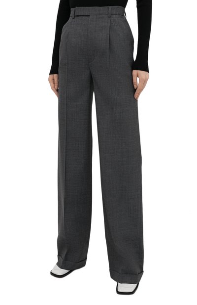 Шерстяные брюки SAINT LAURENT, арт. 646856/Y7C20, фото 3