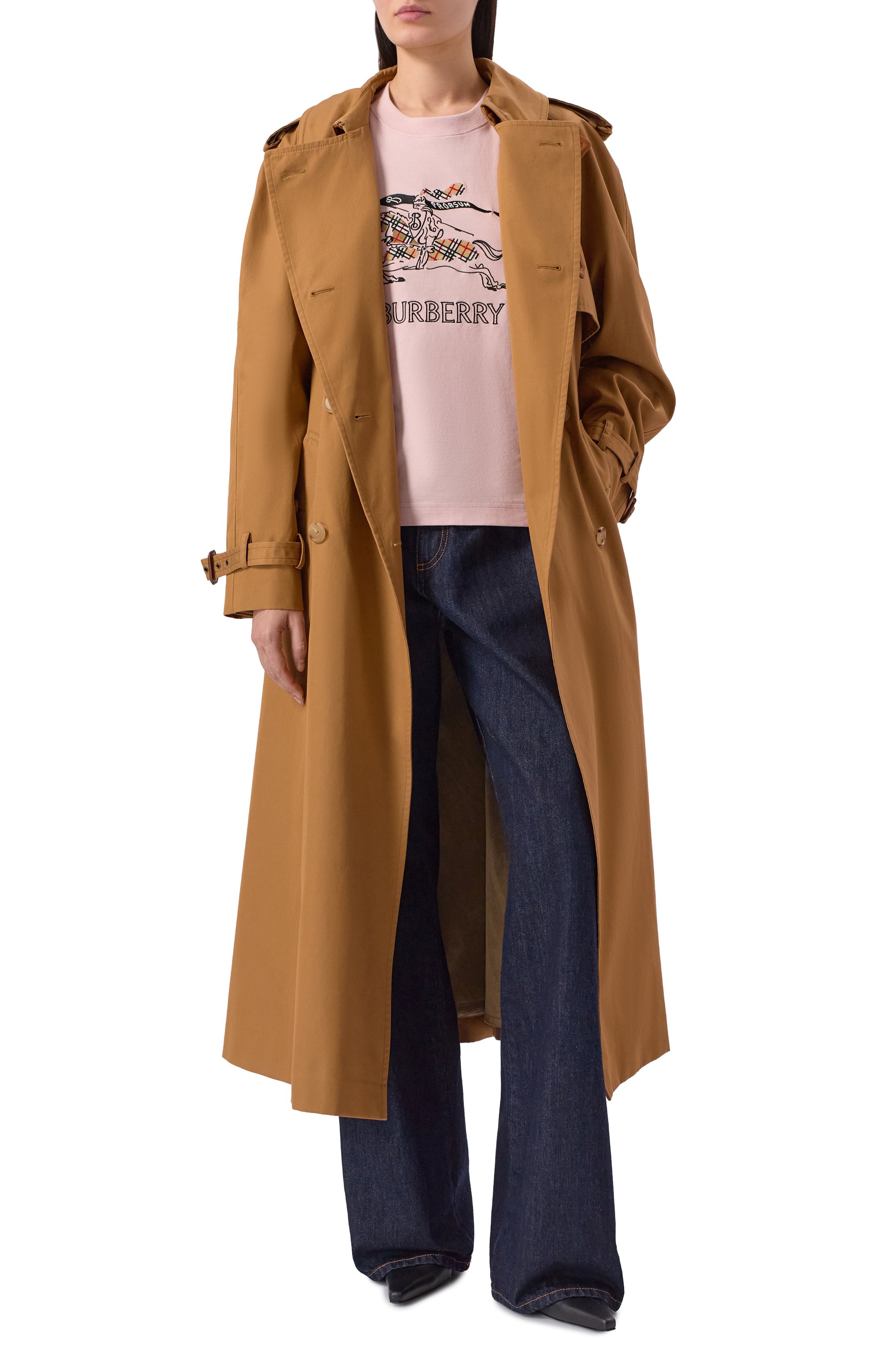 Хлопковая футболка BURBERRY, арт. 8121037, фото 2