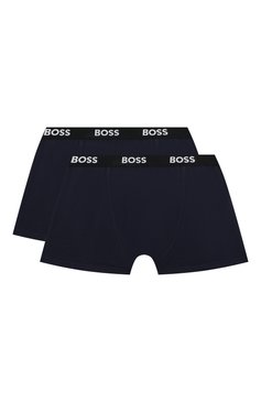 Детские комплект из двух боксеров BOSS темно-синего цвета, арт. J20422/14A-16A | Фото 2 (Материал внешний: Хлопок; Драгоценные камни: Проставлено; Рукава: Короткие; Материал сплава: Проставлено; Ростовка одежда: 13 - 15 лет | 158 см)