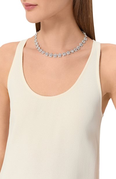 Колье ariana grande x swarovsky SWAROVSKI серебряного цвета по цене 43100 руб., арт. 5749179, фото 2 Колье ariana grande x swarovsky SWAROVSKI, арт. 5749179, фото 2