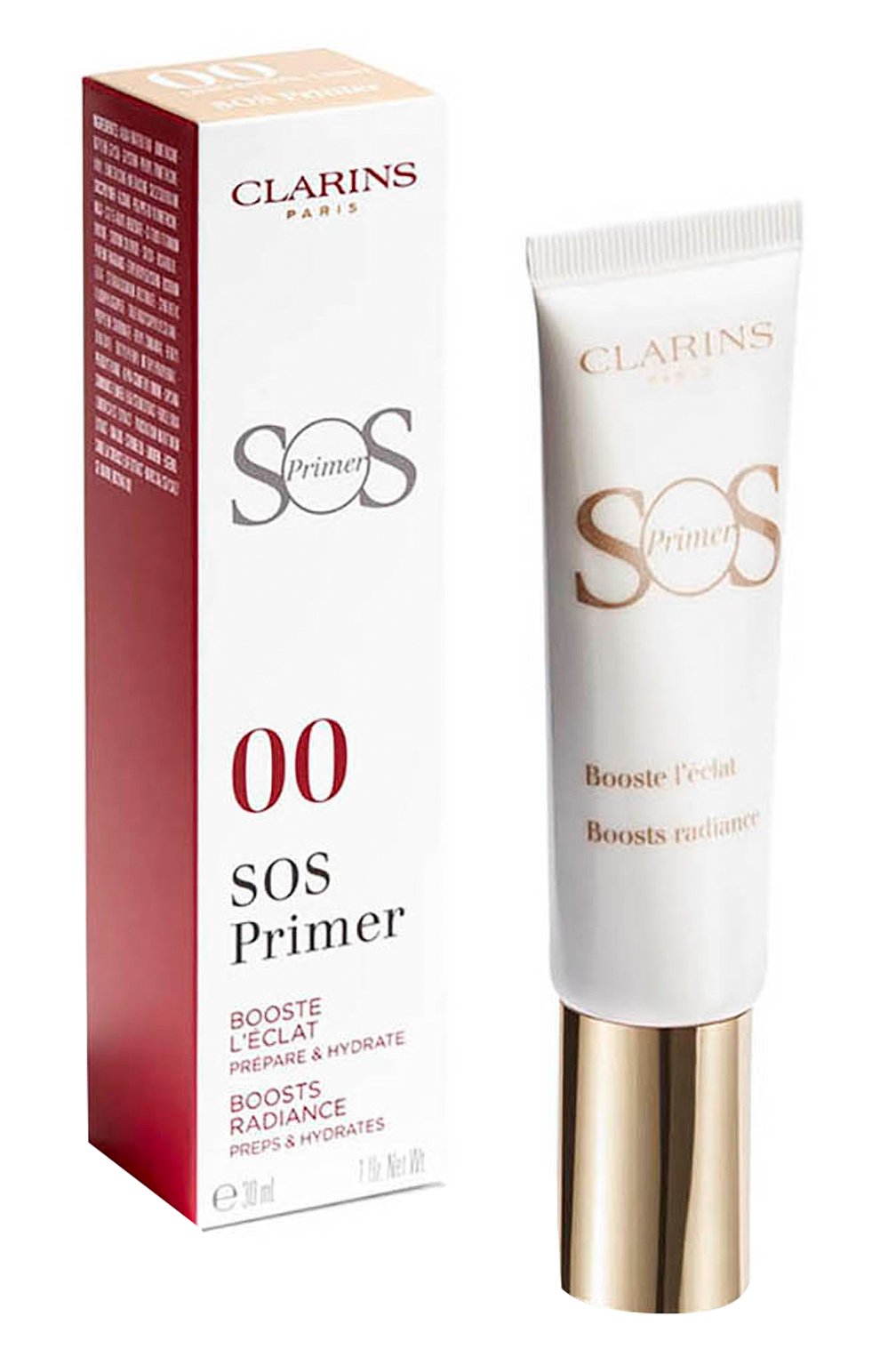 База под макияж, придающая сияние коже sos primer, оттенок 00 (30ml) CLARINS цвета по цене 3550 руб., арт. 80080595, фото 3 База под макияж, придающая сияние коже sos primer, оттенок 00 (30ml) CLARINS, арт. 80080595, фото 3